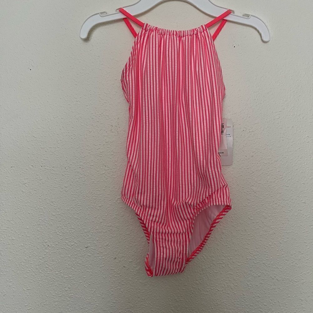 Old Navy Girl  Seersucker Swimsuit size Small